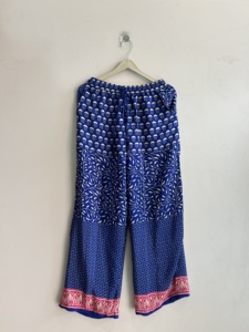 Lote de Pantalones Harem de Seda con Tie-Dye Vintage Indio, Cintura Elástica, Alibaba, Pantalones de Yoga Cómodos, Pantalones de Pijama, Primavera - Product Image 6