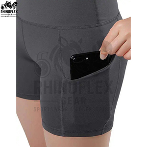 Shorts de compresión para mujer al por mayor, multicolor, de alta compresión, levanta glúteos, transpirables, sin costuras, para entrenamiento. - Product Image 4