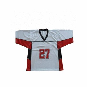 Camiseta Deportiva Personalizada para Hombre, Cuello en V, para Lacrosse, Uniforme con Impresión por Transferencia de Calor, 100% Poliéster, Secado Rápido, Rojo y Negro, para Club - Product Image 2
