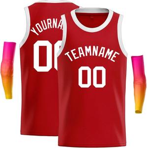 Camiseta de Baloncesto Personalizada, Transpirable y de Secado Rápido, de Alta Calidad, con Número y Bloques de Color a la Moda - Product Image 1