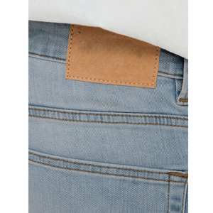 Jeans en denim bleu clair pour hommes, coupe classique, taille plus, coupe slim, jeans décontractés pour hommes, jeans en coton confortables et flexibles - Product Image 5