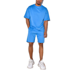 Nouvel arrivage 2026 – Ensemble d'été 2 pièces personnalisé en polyester pour le sport : T-shirt et short de jogging pour la gym (vente en gros) - Product Image 1