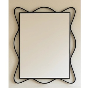 Espejo de Pared Rectangular Ondulado de Madera, Espejo Decorativo Contemporáneo con Marco, Espejo de Vanidad para Hogar, Hoteles y Baños - Product Image 6
