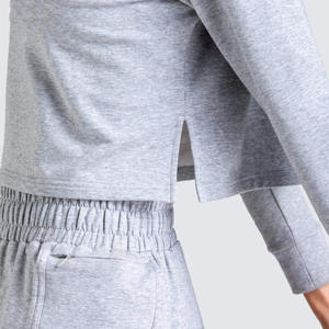 Conjunto Casual de Dos Piezas para Mujer, Diseño Nuevo, Corte Regular, Camiseta Corta, Estampado Sólido, Tela de Lona Lavada, Secado Rápido, Ecológico - Product Image 6