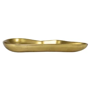 Bol en métal artisanal haut de gamme avec finition martelée pour une présentation élégante sur table, plateau à texture design pour la vente au détail de luxe - Product Image 2