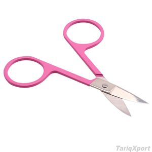 Tijeras Profesionales Curvas de Acero Inoxidable para Pestañas, Cuchilla Afilada, Herramienta de Belleza para Cutículas y Uñas - Product Image 2