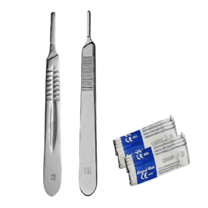 ZUOL INSTRUMENTS Kit de chirurgie générale vétérinaire 17 pièces en acier inoxydable, outils manuels réutilisables, certifié CE Classe I pour petits animaux - Product Image 5