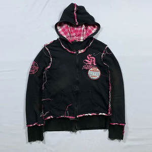 Sudadera con Capucha para Hombre, Otoño, con Bordado Tackle Twill, Tela Desgastada, Teñido Anotado, Personalizable, Ecológica, con Gráficos Bordados - Product Image 1