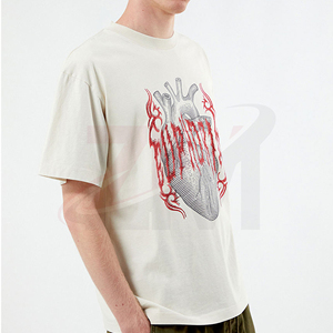 Camiseta de Hombre con Estampado Personalizado al por Mayor, Camiseta de Algodón Gráfica de Alta Calidad, Top Moderno Informal de Moda Urbana - Product Image 5