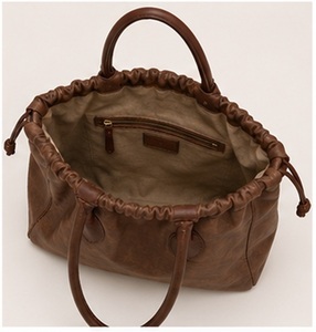 Premium Brown <b>Leather</b> Vintage Bohemian Ruched Tote <b>Bag</b> for Women Luxury <b>Slouchy</b> Shoulder Handbag Elegant Everyday Summer Winter - Product Image 3