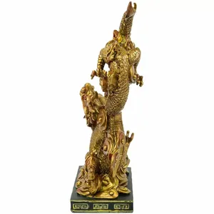 Figurine en aluminium de luxe de haute qualité, pièce de décoration artistique, sculpture abstraite moderne dorée et polie, style antique - Product Image 2