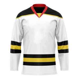 Jersey de Hockey sobre Hielo Personalizado de Alta Calidad, Antibacterial, Transpirable, Ligero, de Secado Rápido, 100% Poliéster OEM - Product Image 1