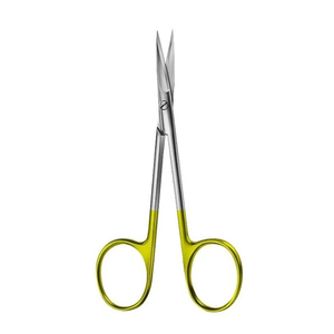 Ciseaux Durotip TC Iris droits en carbure de tungstène avec manche doré, en acier inoxydable de qualité supérieure, outil réutilisable et tranchant pour la chirurgie plastique - Product Image 2