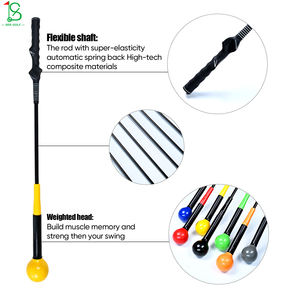 Matériel d'entraînement <span class=keywords><strong>de</strong></span> golf : Bâton <span class=keywords><strong>de</strong></span> swing lesté avec tête en silicone pour l'échauffement et la flexibilité – Outil d'entraînement <span class=keywords><strong>de</strong></span> golf fourni par l'usine - Product Image 3