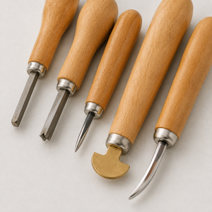 Kit professionnel d'outils de sertissage de pierres pour bijoux en bois, comprenant un polisseur, un poussoir de sertissage et un rouleau, pour la fabrication de bijoux DIY - Product Image 2