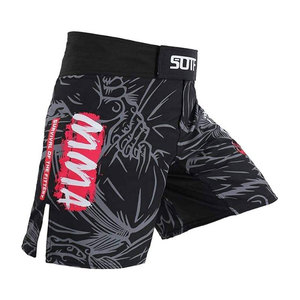 Shorts de combat MMA haut de gamme pour hommes, Black Jack, shorts d'entraînement professionnels UFC pour BJJ No-Gi Grappling et Jiu-Jitsu, légers - Product Image 5