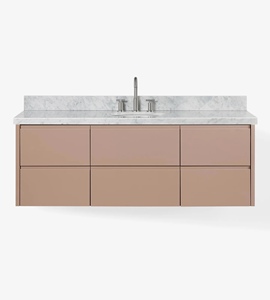 Mueble de Baño Xerxes de 61 Pulgadas Directo de Fábrica, Solo Mueble con Lavabo Individual, 4 Opciones de Acabado, Venta al Por Mayor, Fábrica en Vietnam - Product Image 1