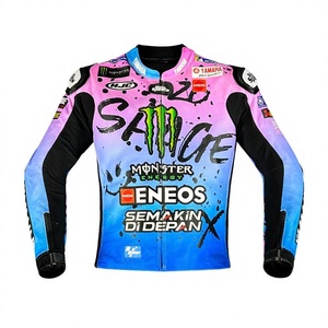 Fabio Quartararo MotoCP Ramaha <b>Racing</b> <b>Jacket</b>/Chaquetta Made To Measure Flexible Stretch Panels Comfort Fit Impact Protect - Product Image 1
