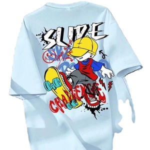 Haute qualité 100% coton fil teint solide tricoté coupe régulière respirant séchage rapide épaule tombante T-Shirt à manches courtes - Product Image 4