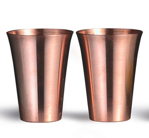 Ensemble de deux gobelets Julep en cuivre de style américain, écologiques et portables, finition lisse vintage pour les fêtes - Product Image 5