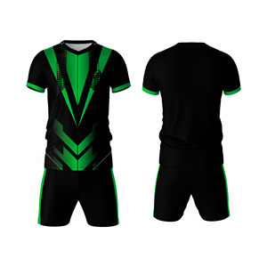 ชุดเสื้อฟุตบอลสไตล์สตรีทแวร์ลายไล่เฉดสี พร้อมกางเกงขาสั้นและเสื้อยืด ชุดกีฬาเพื่อประสิทธิภาพสูง - Product Image 3