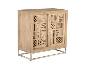 Portes en bois de style rétro américain, armoires en bois massif, rangement pour salon et chambre, meubles sur mesure - Product Image 3