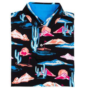 Nesta Sports High Quality Men’s Performance Golf Polo Shirt Embroidered Sublimation 88% Polyester 12% Spandex <b>3</b>-Button Custom - Product Image 5