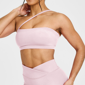 เสื้อชั้นในกีฬาผู้หญิง ดีไซน์ด้านหน้า สายปรับได้ ใส่เล่นโยคะ ระบายอากาศดี ไร้โครง ยืดหยุ่นสูง รองรับการออกกำลังกาย - Product Image 4