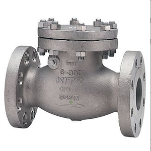 วาล์วตรวจสอบแบบสวิงมาตรฐาน KITZ CLASS300 ของญี่ปุ่น ผลิตจากสแตนเลส พร้อมหน้าแปลน ขนาดพอร์ต 40-450 มม. - Product Image 1