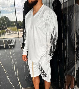 Maillot de basketball personnalisé pour homme, style vintage streetwear, 100 % polyester, sérigraphie, logo frontal personnalisé, été, vente en gros - Product Image 6