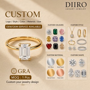 แหวนแต่งงานหรูหราทรงคลาสสิค หัวใจประดับเพชรโมอิสซาไนต์ VVS1 ชุบทองคำขาว 10K แบบฝังหนามเตย - Product Image 2