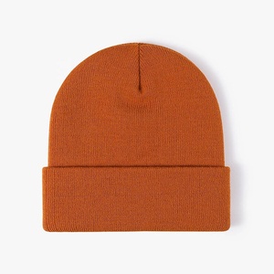 Gorro Unisex Marrón, 100% Acrílico, Invierno, Casual, Color Sólido, Tejido Plano, para Exteriores, Adultos, 58-60CM de Circunferencia de Cabeza - Product Image 6