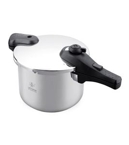 Olla a Presión Premium de 6L de Acero Inoxidable 18/10 con Sistema de Seguridad Avanzado, Tapa de Vidrio y Cesta para Vapor - Product Image 1