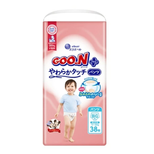 Pañales de Bebé GOO.N Premium Suaves Originales de Japón, Talla XL, 38 Unidades – Piel Sensible, Protección 3D Contra Fugas, Venta al Por Mayor - Product Image 1