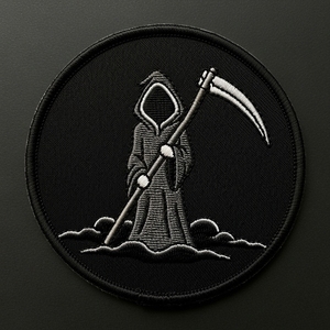 Patch thermocollant personnalisé Chat Noir, Badge brodé Cercle Lune Croissante, Broderie machine Nuit Étoilée, Applique à coudre Halloween - Product Image 4