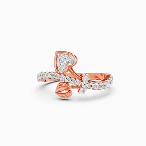 แหวนเพชรเพาะเลี้ยงในห้องปฏิบัติการ JEWELLERY PLANET IFJR-540 สีโรสโกลด์ ทอง 9K รับรองโดย IGI ทรงบริลเลียนท์ ดีไซน์ทันสมัย คลาสสิก เหมาะสำหรับทั้งชายและหญิง ใช้สำหรับหมั้น - Product Image 5