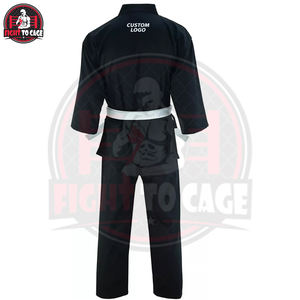 Nouvelle conception 2026 – Uniforme de Taekwondo respirant en tissu nid d'abeille – Dobok TKD personnalisé noir uni – Tenue d'arts martiaux pour l'entraînement - Product Image 5