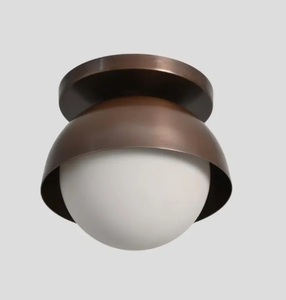 Modern Round Brass Wall Sconce Indoor Home Decor Lighting Removable Remote <b>Controlled</b> for Retirement Diwali - Product Image 3