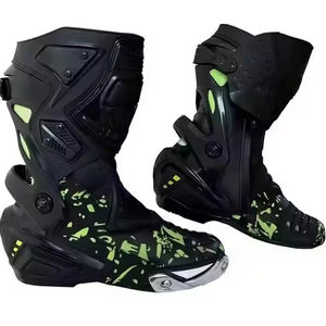 Botas de Motocicleta Deportivas de Cuero Impermeables de Alta Calidad para Hombre, Botas de Motociclismo Transpirables y Duraderas a Bajo Precio - Product Image 6