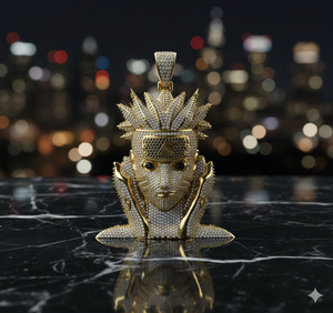 Custom Iced out hip hop labgrown Diamond 10k <b>gold</b> king Charm Unisex <b>pendant</b> Gift Jewelry - Product Image 1