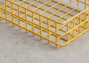 Premium Yellow Metal <b>Wire</b> <b>Storage</b> <b>Basket</b> Rectangle Hanging Simple Multi-Purpose Neatening Organizer For Home - Product Image 2