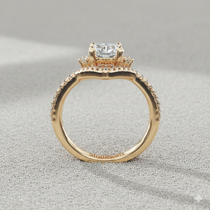 แหวนหมั้นเพชรทรงซันเบิร์สท์ - Product Image 4