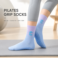 Chaussettes de Pilates pour femmes, respirantes, souples, idéales pour le Reformer, le yoga, la barre, la formation, couleur personnalisée, production en gros
