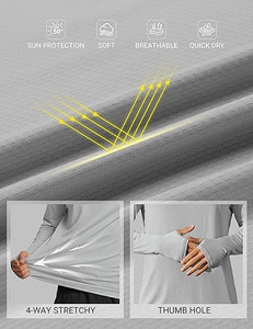 Camisa de Pesca para Hombre UPF 50, Estampada, Manga Larga, Transpirable, Spandex/Poliéster 180g, Jersey sin Costuras - Product Image 5