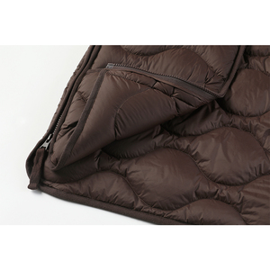 Onion <b>Quilted</b> Women’s Liner Jacket Collarless Lightweight Padded Puffer Coat Wave Stitch Inner Layer Outerwear Custom Logo OEM - Product Image 5