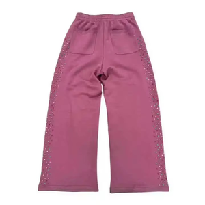 New Custom Breathable OEM Jogger Flared Sweatpants for <b>Men</b> High Quality High Waist Polyester/Cotton <b>Drawstring</b> Closure <b>Trousers</b> - Product Image 2