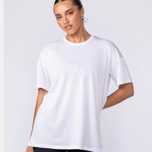 เสื้อยืดคอกลมสีทึบแขนสั้นลำลองสวมใส่สบายในชีวิตประจำวันผ้าฝ้าย100% แห้งเร็วระบายอากาศเป็นมิตรกับสิ่งแวดล้อม - Product Image 5