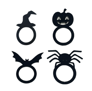 แหวนรองผ้าเช็ดปากโลหะคุณภาพสูง ดีไซน์กุหลาบและใบไม้ สวยงาม ใช้ซ้ำได้ เป็นมิตรกับสิ่งแวดล้อม ทำจากเหล็กทรงกลม - Product Image 5