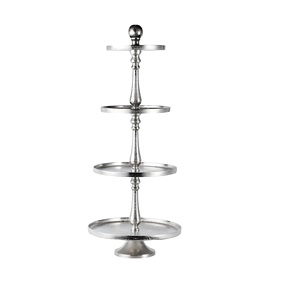 Support à gâteau en acier inoxydable de qualité supérieure, design élégant, pour mariage et présentation de desserts, fabriqué par un fabricant OEM. - Product Image 1