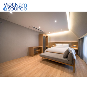 Juegos de muebles de dormitorio de madera dura tamaño King de grado superior de diseño moderno Proyecto Comfort Inn de hospitalidad de hotel personalizado de alta calidad - Product Image 6